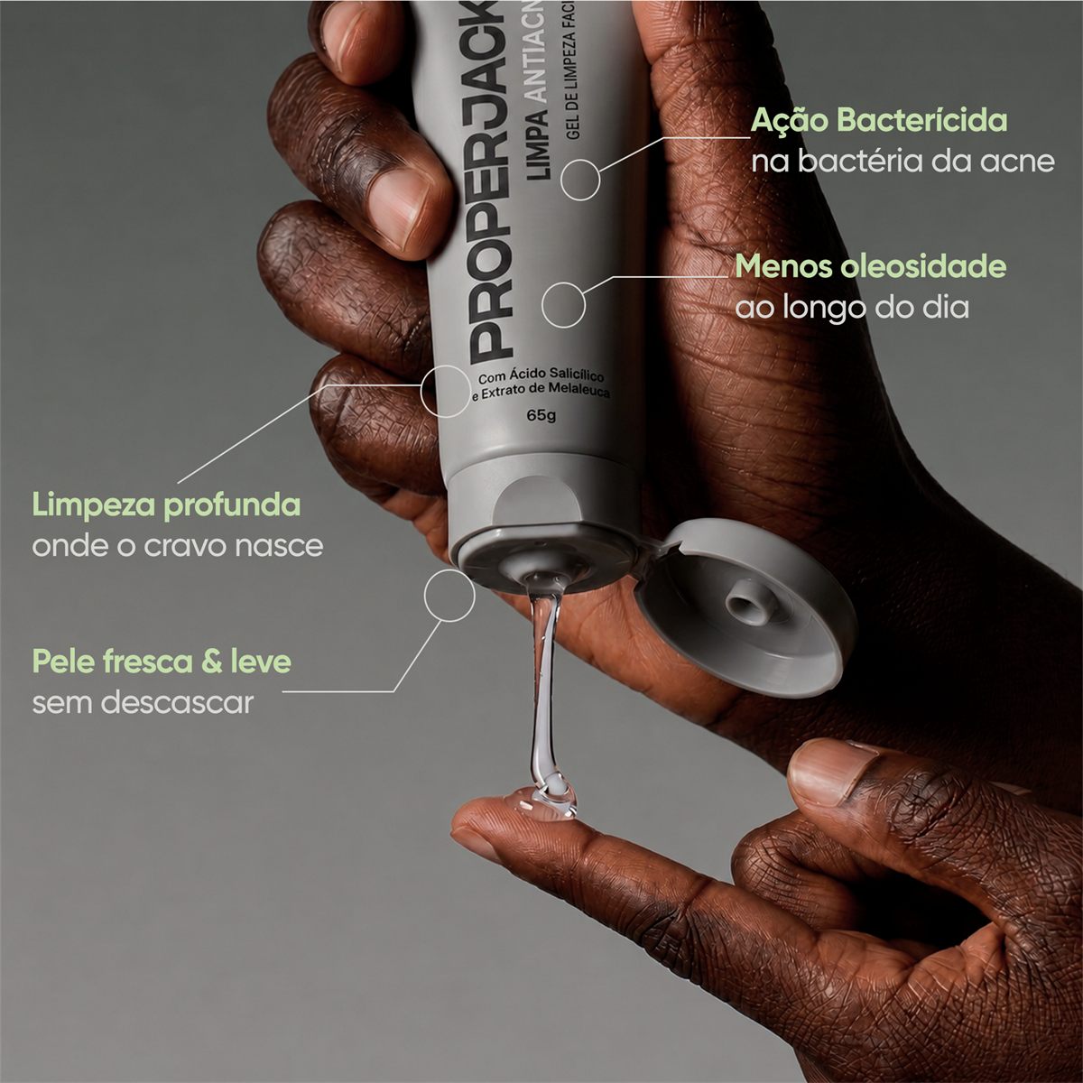 LIMPA ANTIACNE - Gel de Limpeza Antiacne Facial - 65g — foto 3
