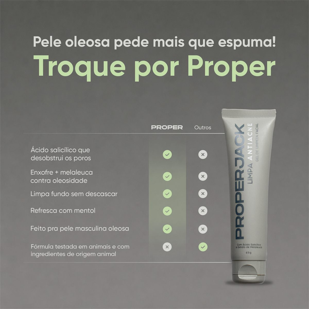 LIMPA ANTIACNE - Gel de Limpeza Antiacne Facial - 65g — foto 5